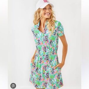 Lilly Hearts Disney UPF 50+ Luxletic Love Active Dress M